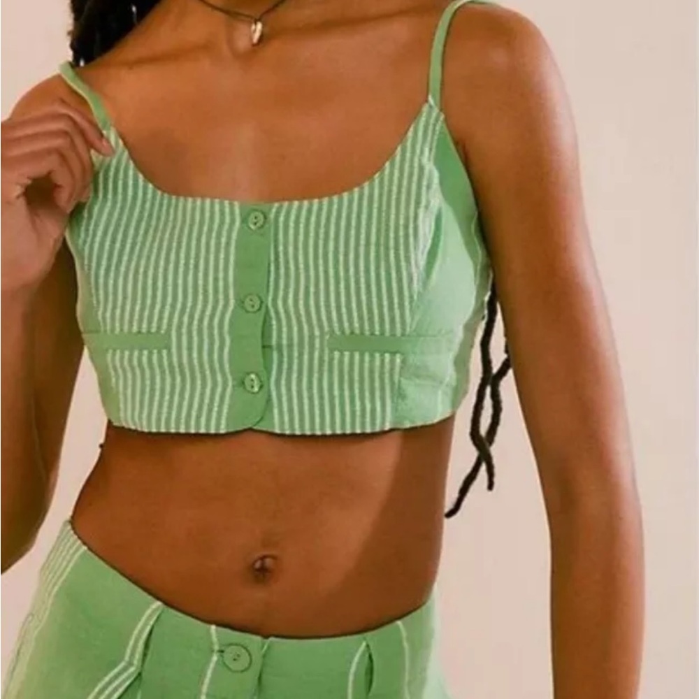 Free People Casual Friday Set in Green Combo - Picture 3 of 16